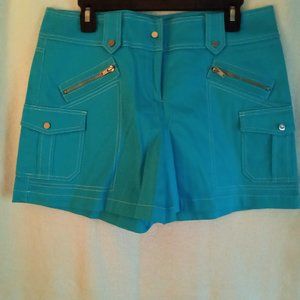CACHE' Turquoise Shorts Size:10 NEVER WORN (stretch)